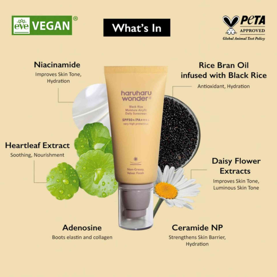 Black Rice Moisture Airyfit Daily Sunscreen SPF50+ PA++++ - Image 5