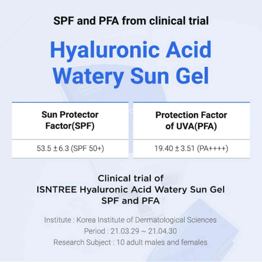 Hyaluronic Acid Watery Sun Gel SPF50+ PA++++ - Image 6