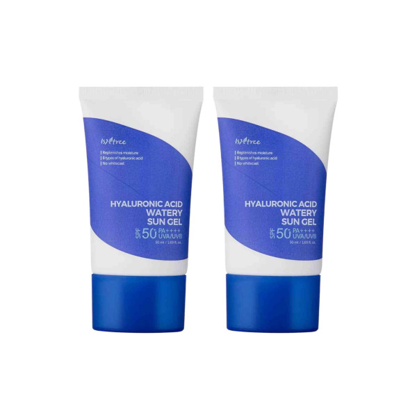 Isntree pack 2 Hyaluronic Acid Watery Sun Gel SPF50 PA Lightweight Face Protection Cream 50ml