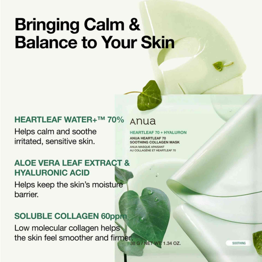 Heartleaf 70 Soothing Collagen Mask - Image 4