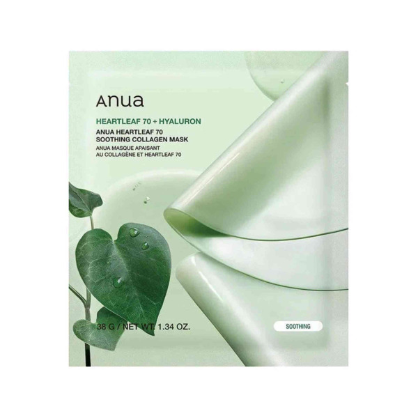ANUA - Heartleaf 70 soothing collagen mask