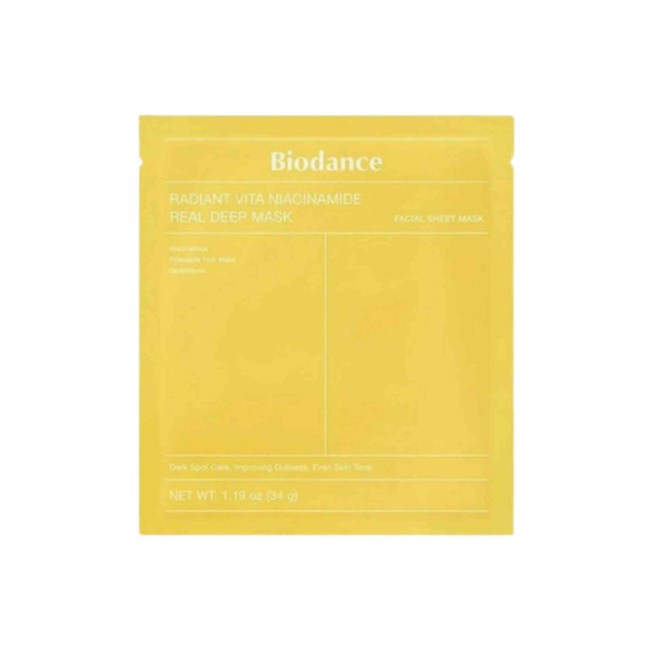 Biodance - radiant vita niacinamide real deep mask